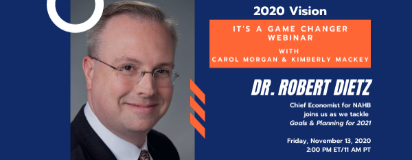 2020 Vision: It’s a Game Changer Webinar Series Continues with 2021 Planning, Budgeting, and Goal Setting