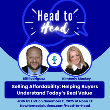 Head-to-Head Graphic for November 11, 2025 with Bill Rodriguez--Selling Affordability